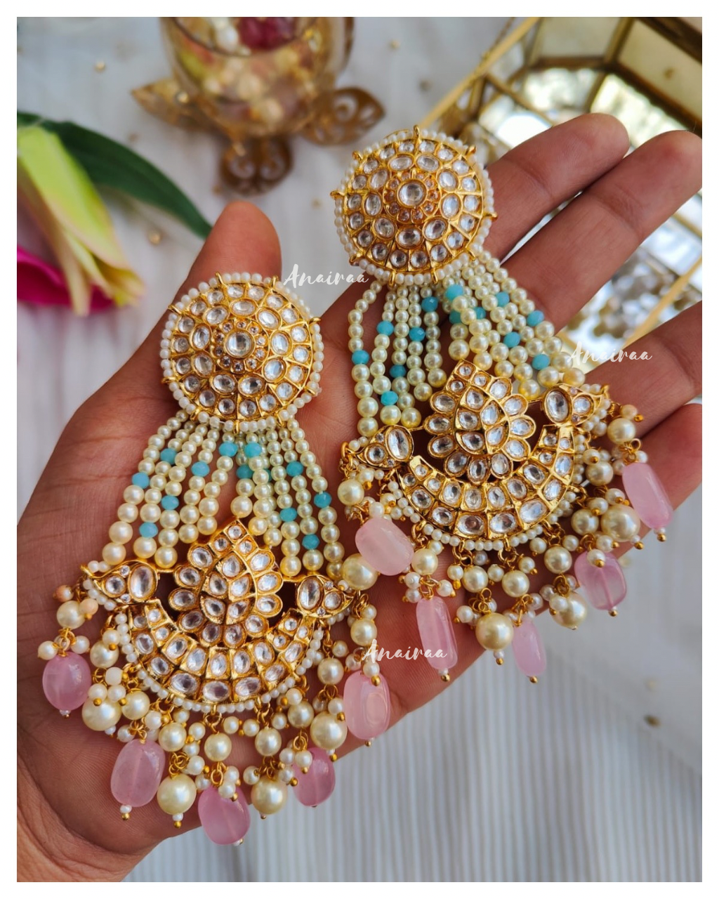 Polki passa style earrings