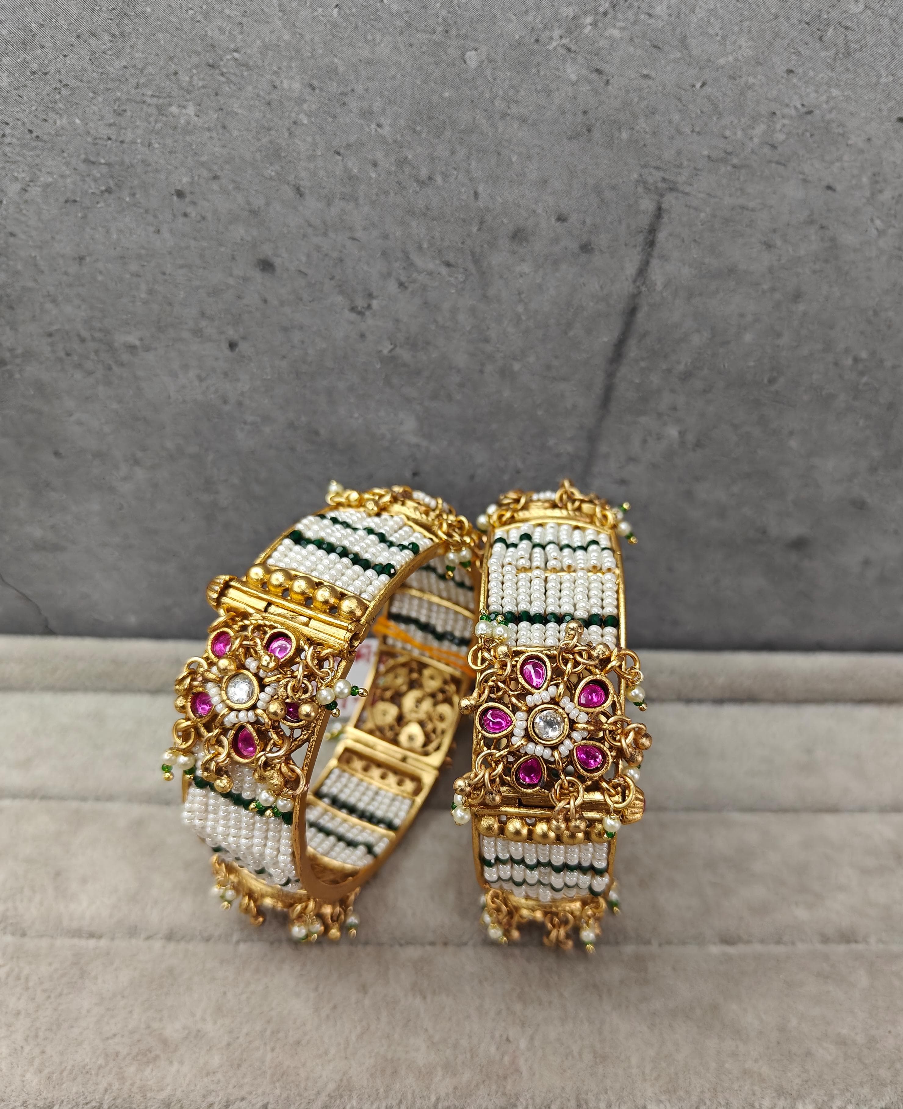 Antique openable bangles (size 2.4)