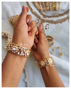 Polki openable bangles