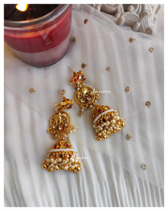 Paachi Kundan jhumka