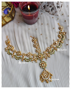 Paachi Kundan bridal mathapatti