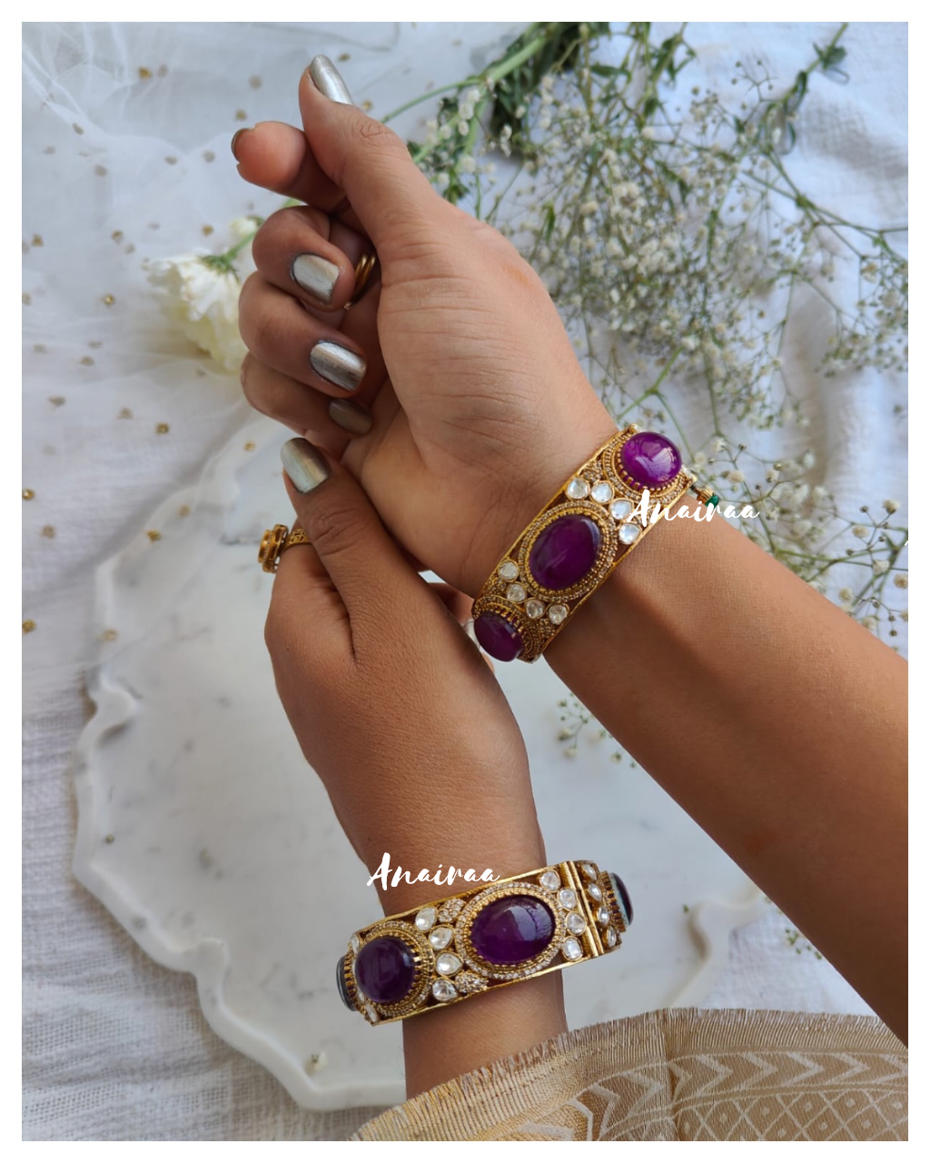 Purple doublet Victorian bangles