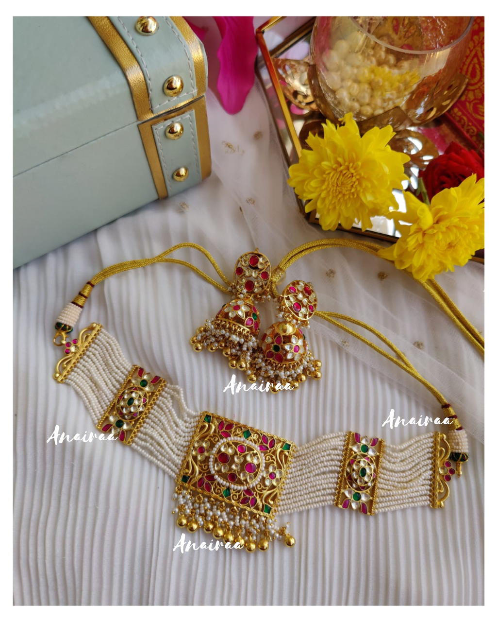 Paachi Kundan choker set