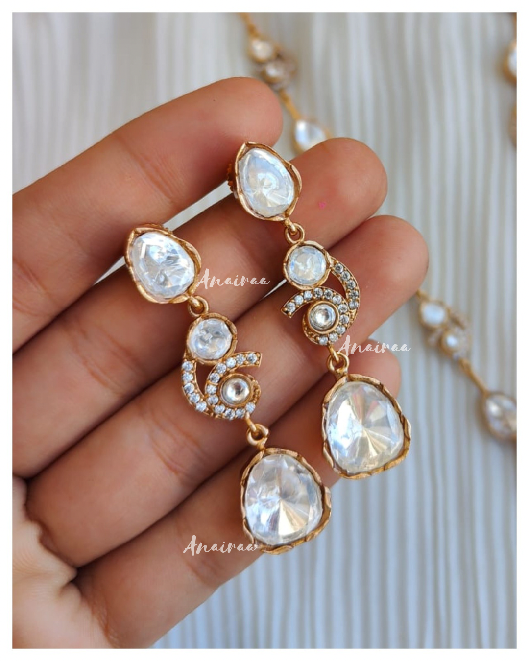 Dainty  moissanite earrings