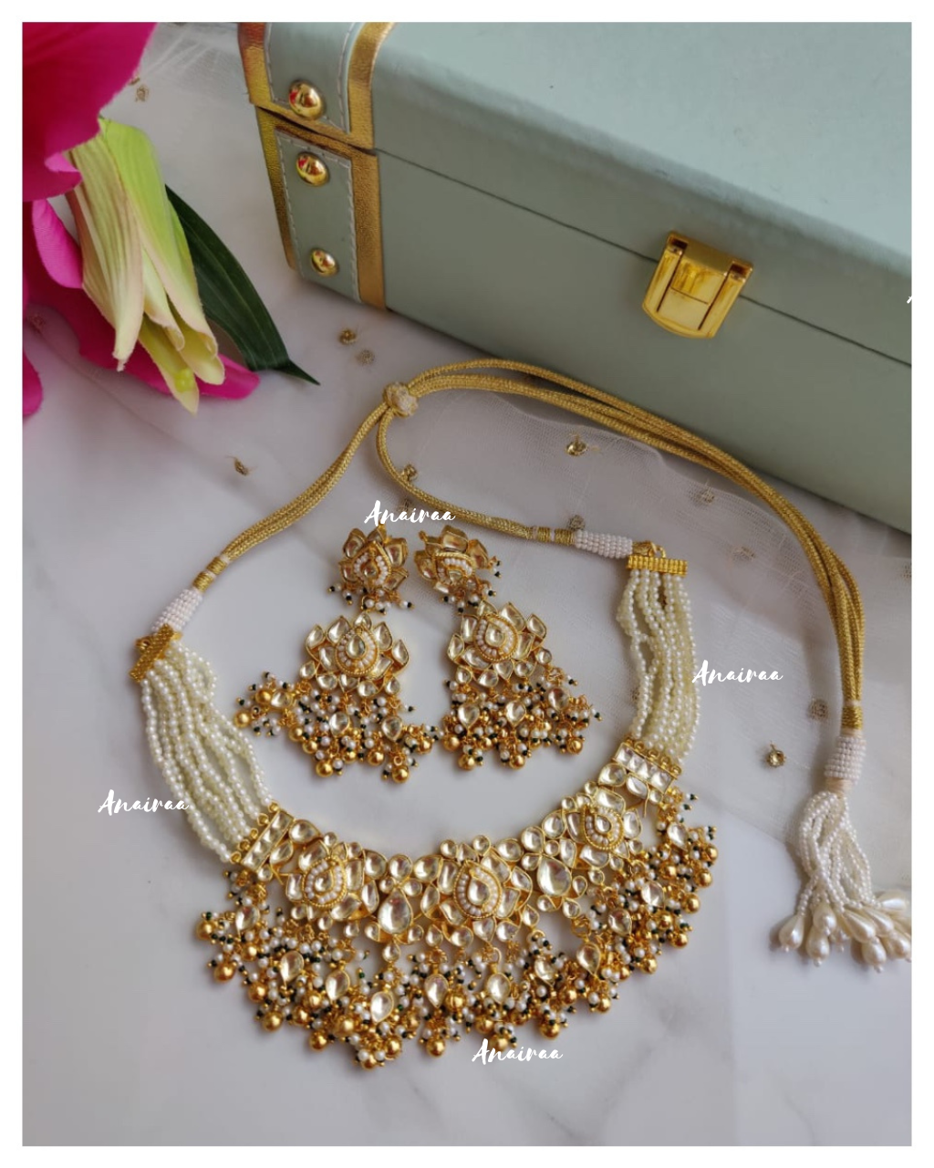 Paachi Kundan choker set