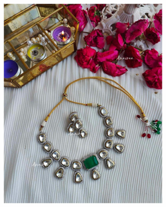 Polki doublet necklace set