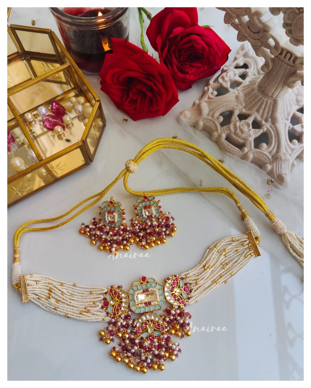 Paachi kundan Choker set