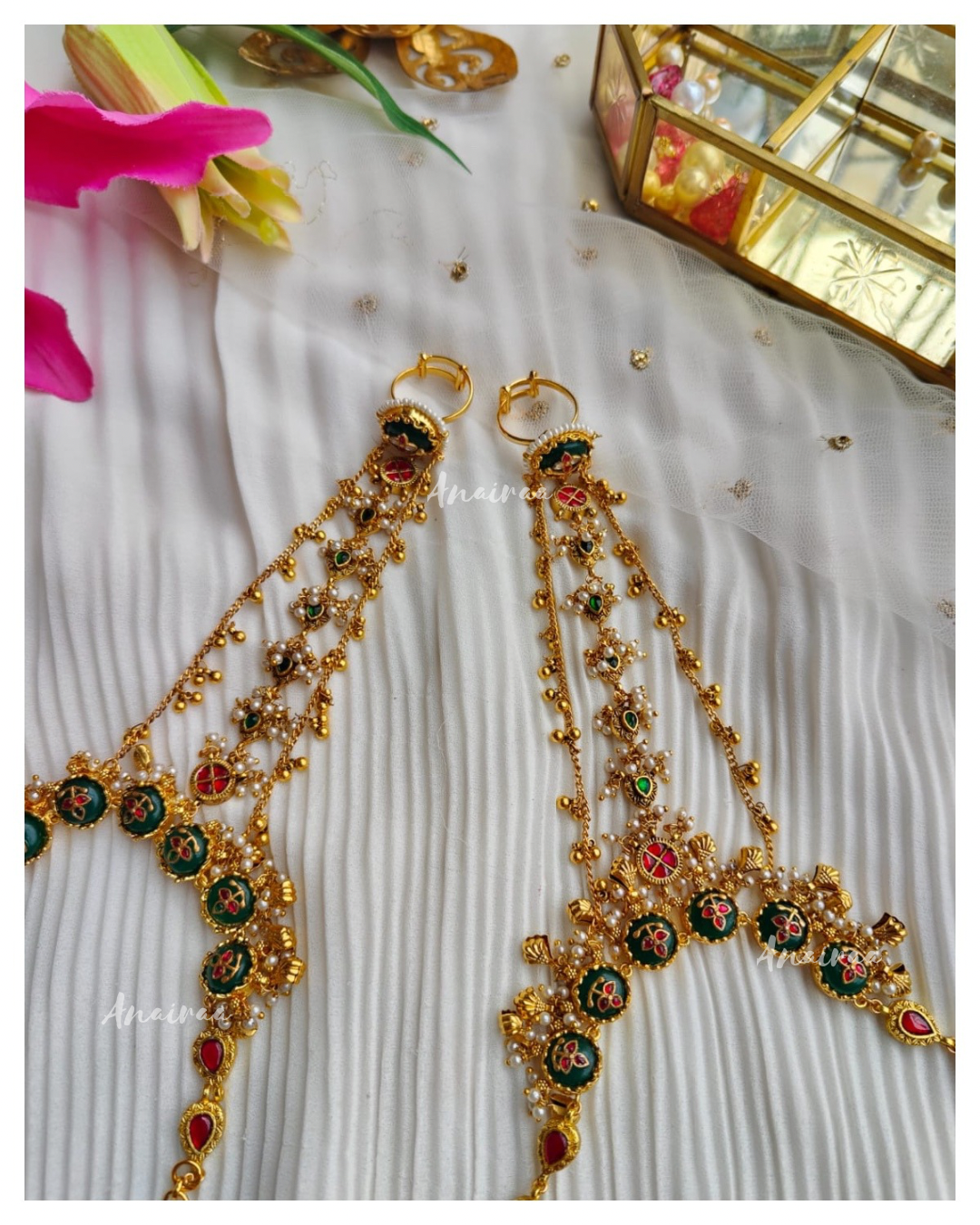 Heritage Kundan hathphool(dispatch time 10 to 12 days)