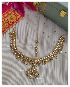 Paachi Kundan bridal mathapatti