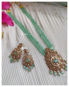 Polki long necklace