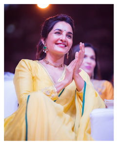 Manju Warrier Polki emerald hasli
