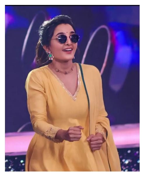 Manju Warrier Polki emerald hasli