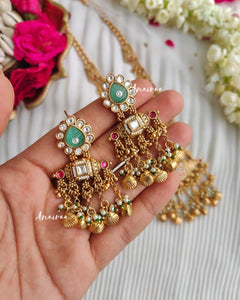 Antique long necklace set