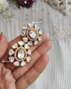 Polki pearl choker set