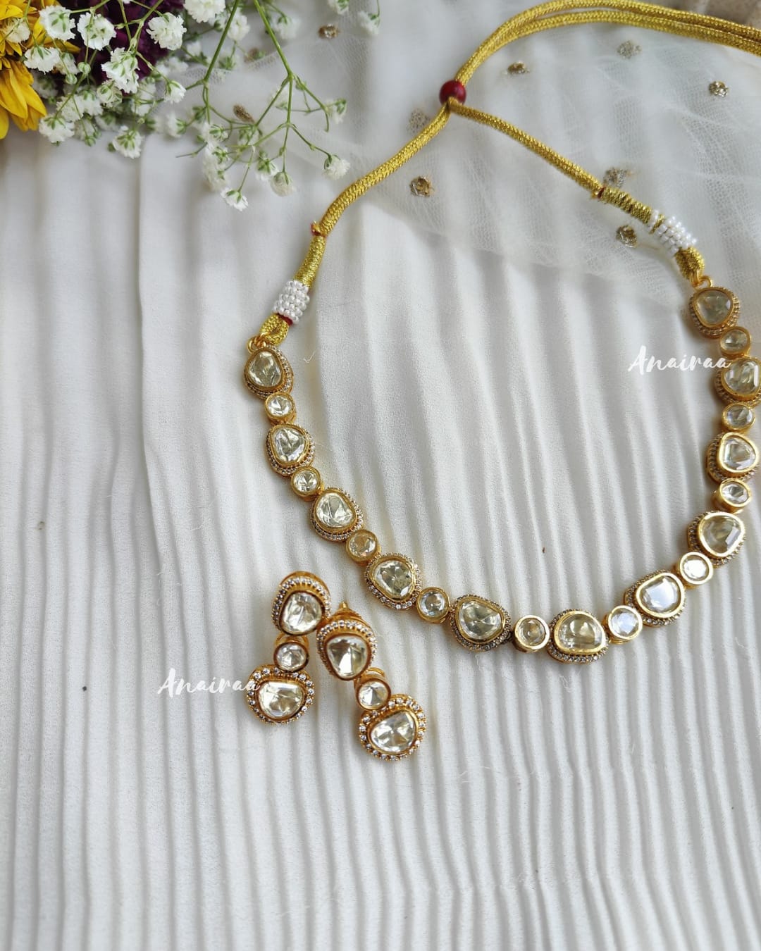 Real Moissanite necklace set