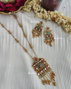 Antique long necklace set