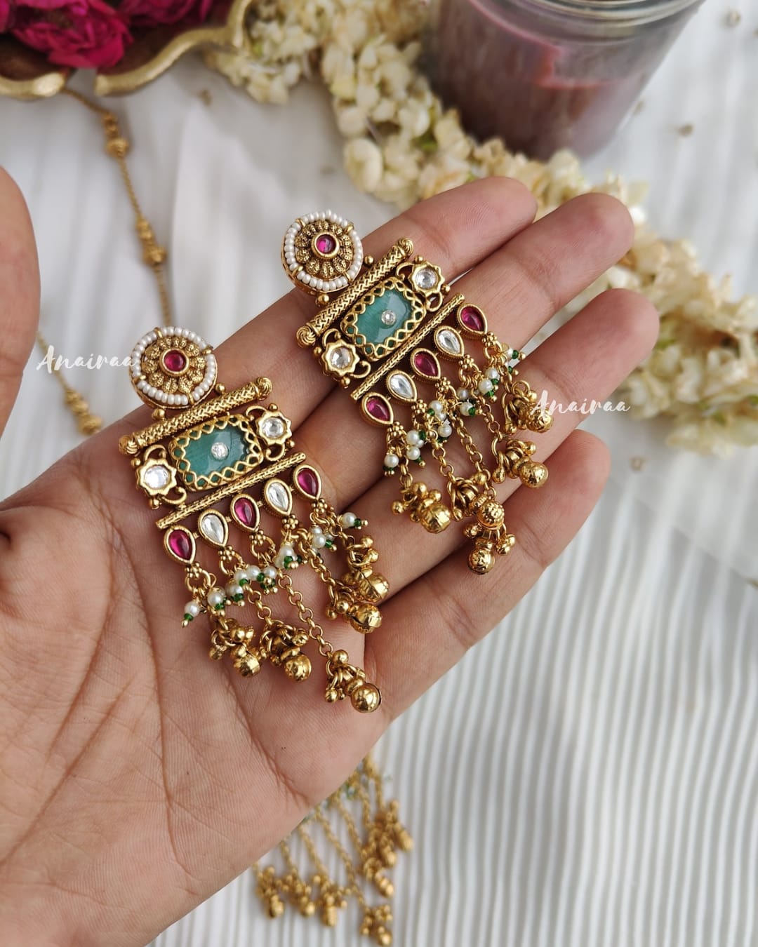 Antique long necklace set