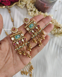 Antique long necklace set