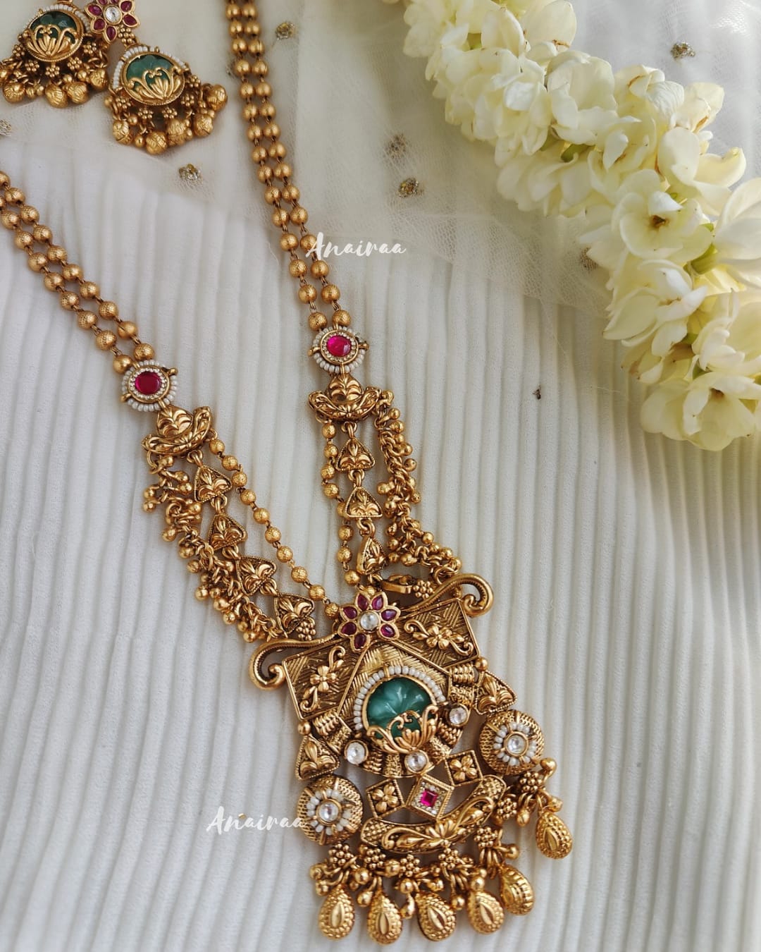 Antique long necklace set
