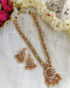 Antique long necklace set(Only necklace set)