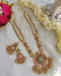 Antique long necklace set