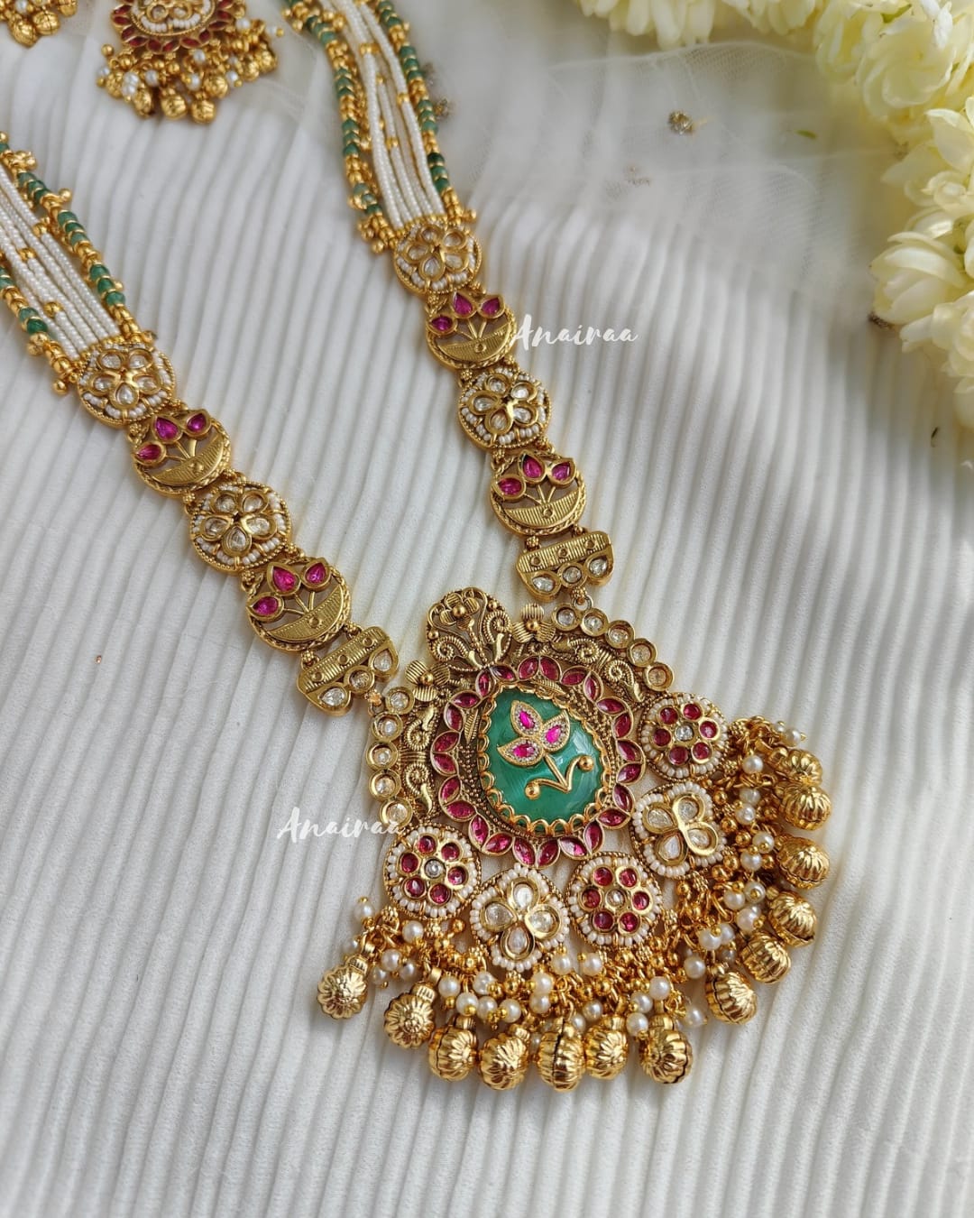 Antique long necklace set