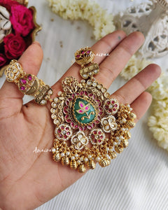 Antique long necklace set
