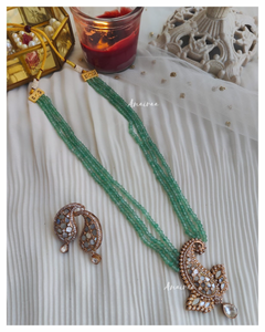 Mother of pearl long necklace set