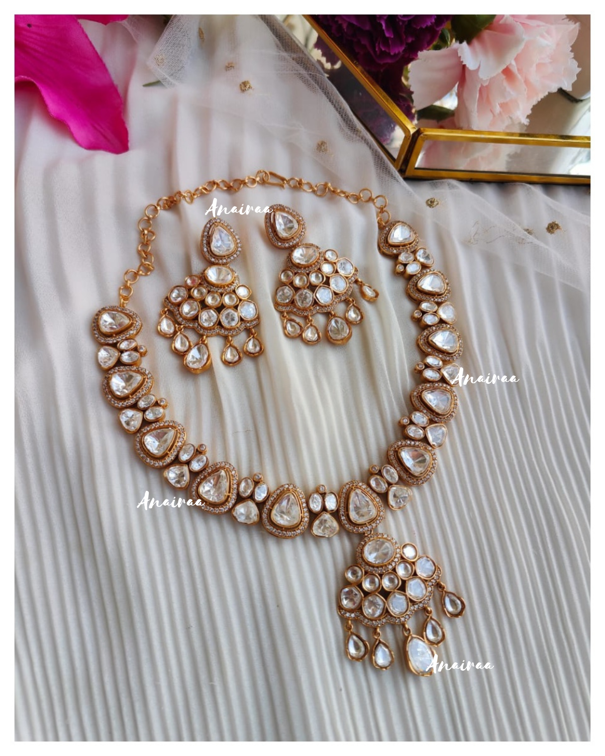 Polki necklace set