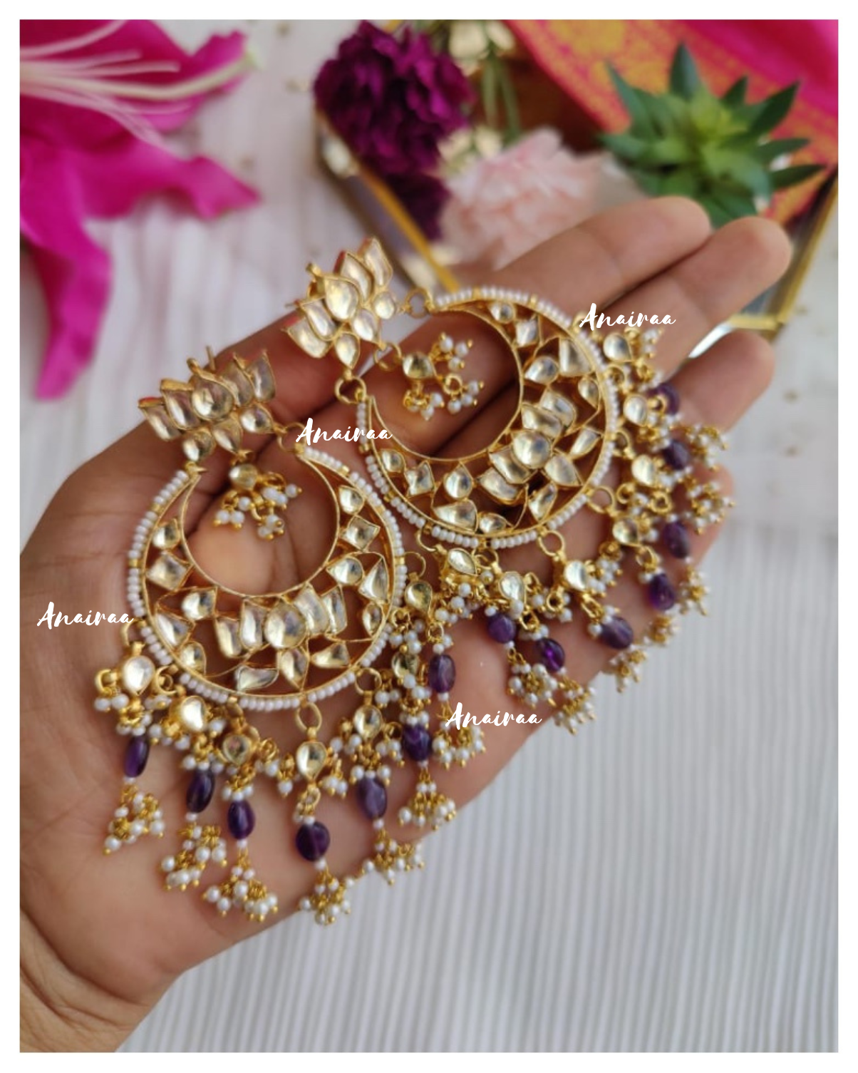 Paachi Kundan chandbalis