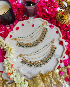 Paachi kundan earchains