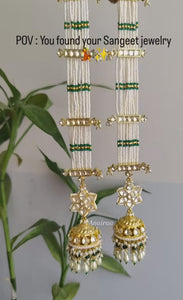 Paachi kundan Jhumkas