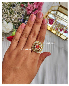 Paachi kundan Ring