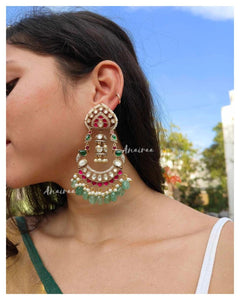 Polki Earrings in Multi Colors