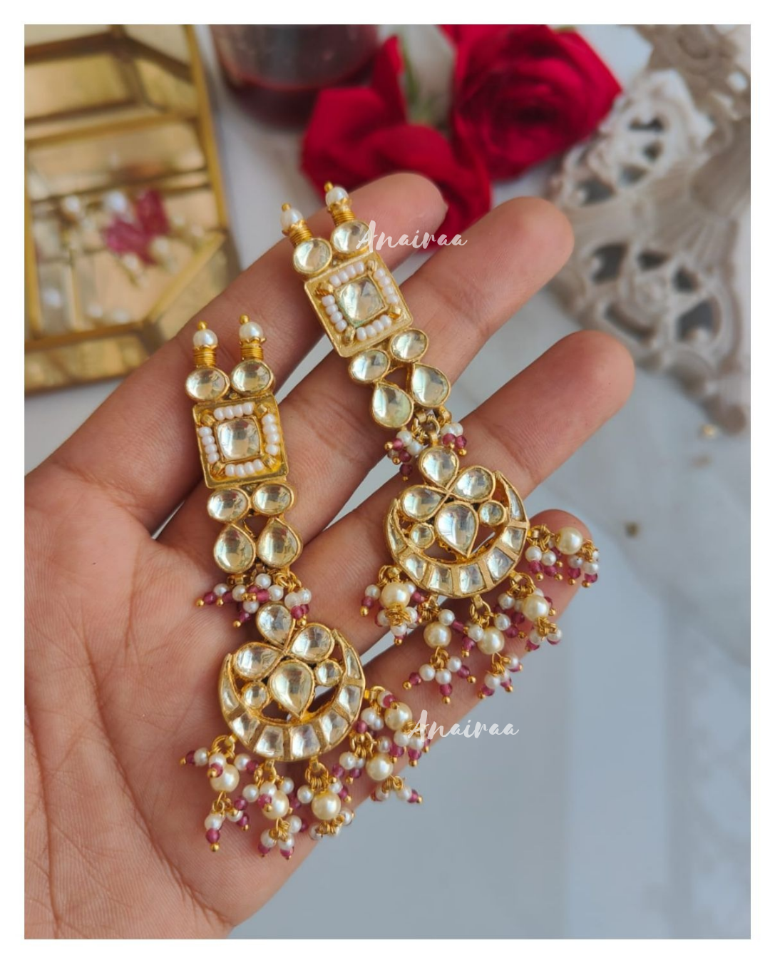 Kundan earrings