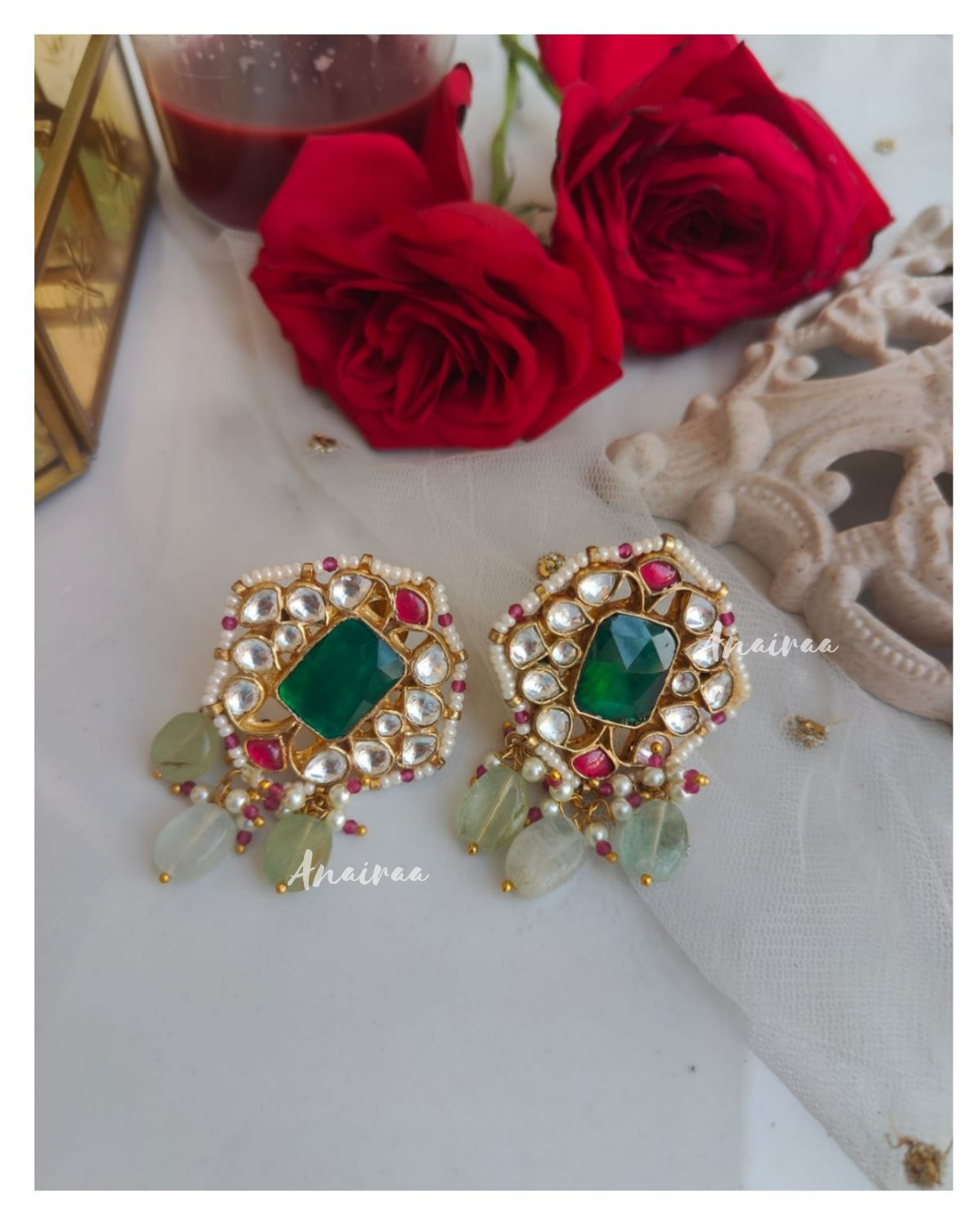 Kundan studs