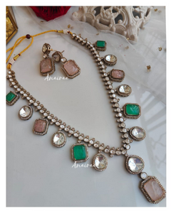 Polki long necklace