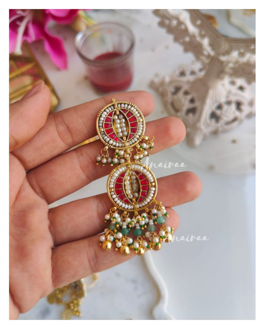 Paachi Kundan ring