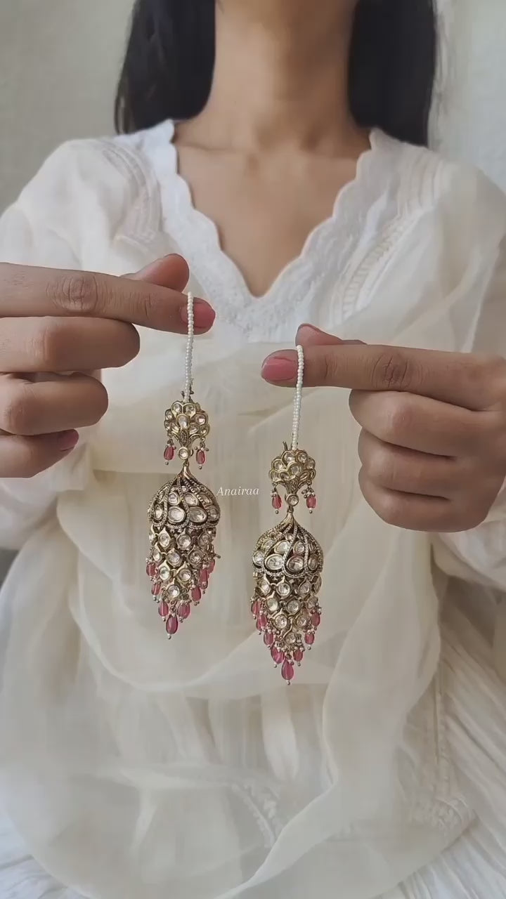 Mira polki jhumka