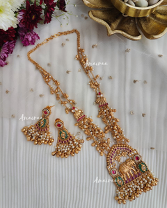 Antique long necklace set