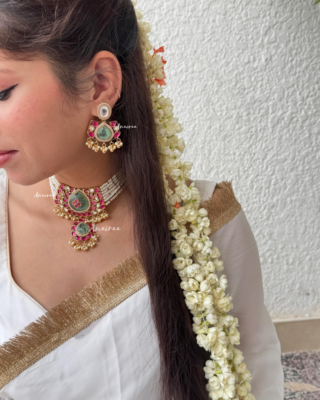 Shriya polki kundan choker set