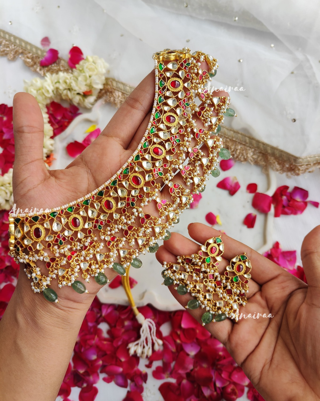 Myrah paachi kundan choker set