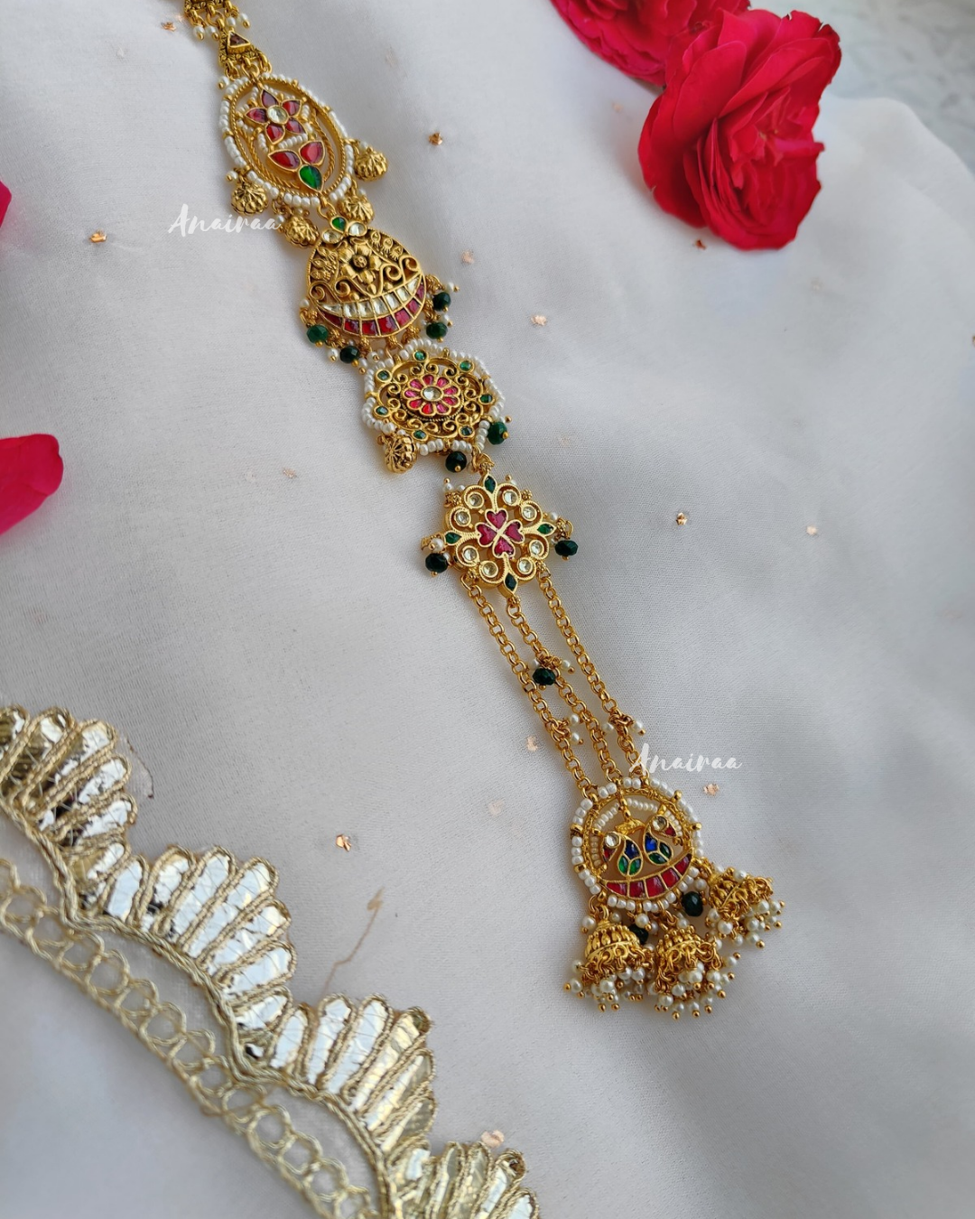 Janvi multi colour hair accessory