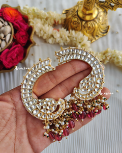 Kundan earcuffs
