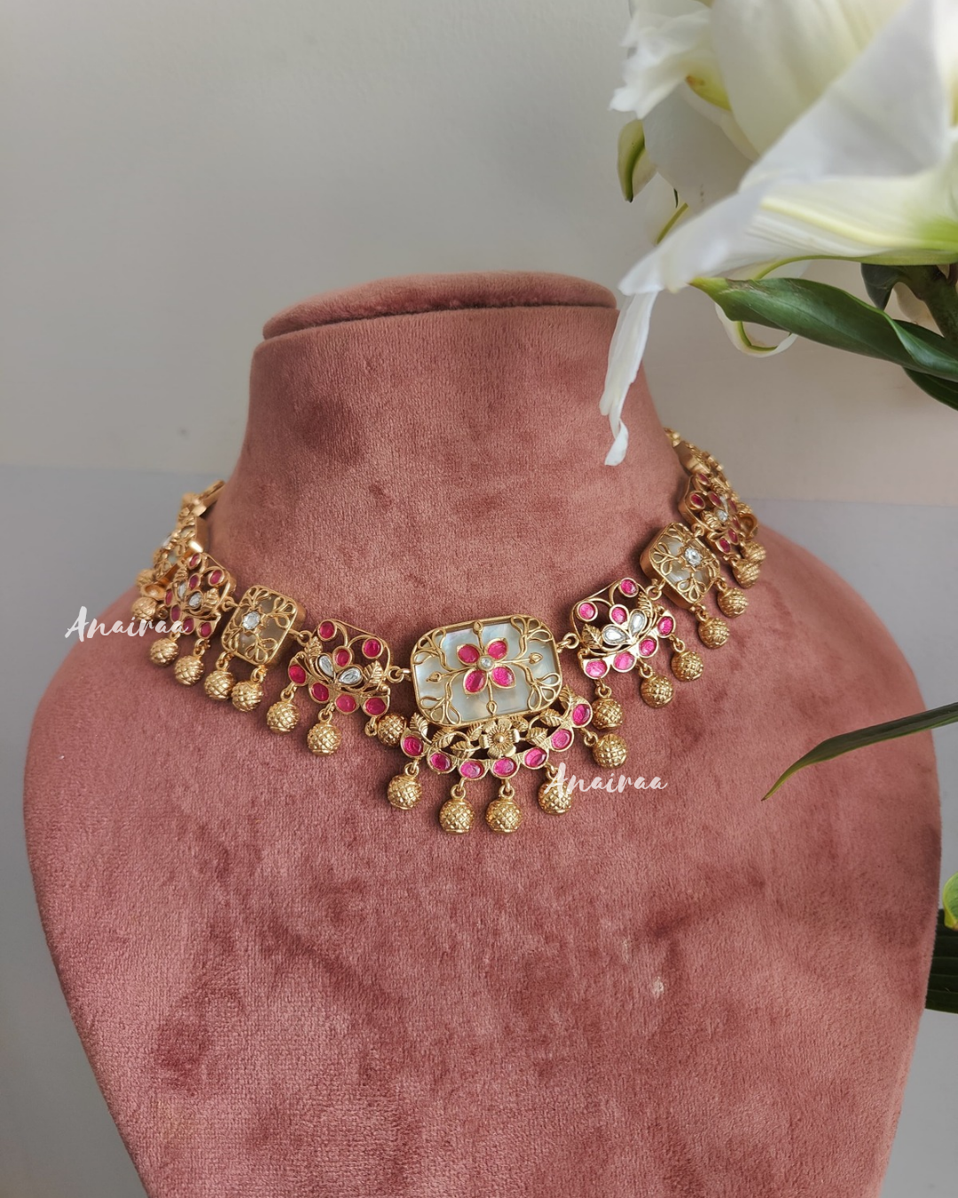 Kadi kundan choker set