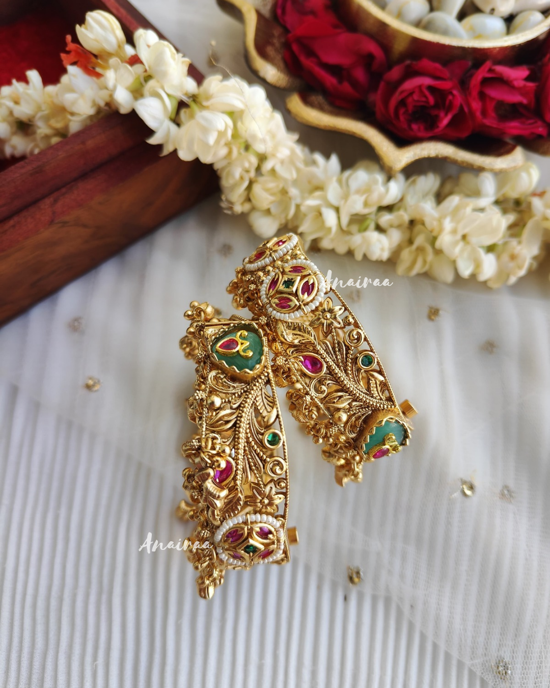 Antique jadau openable bangles