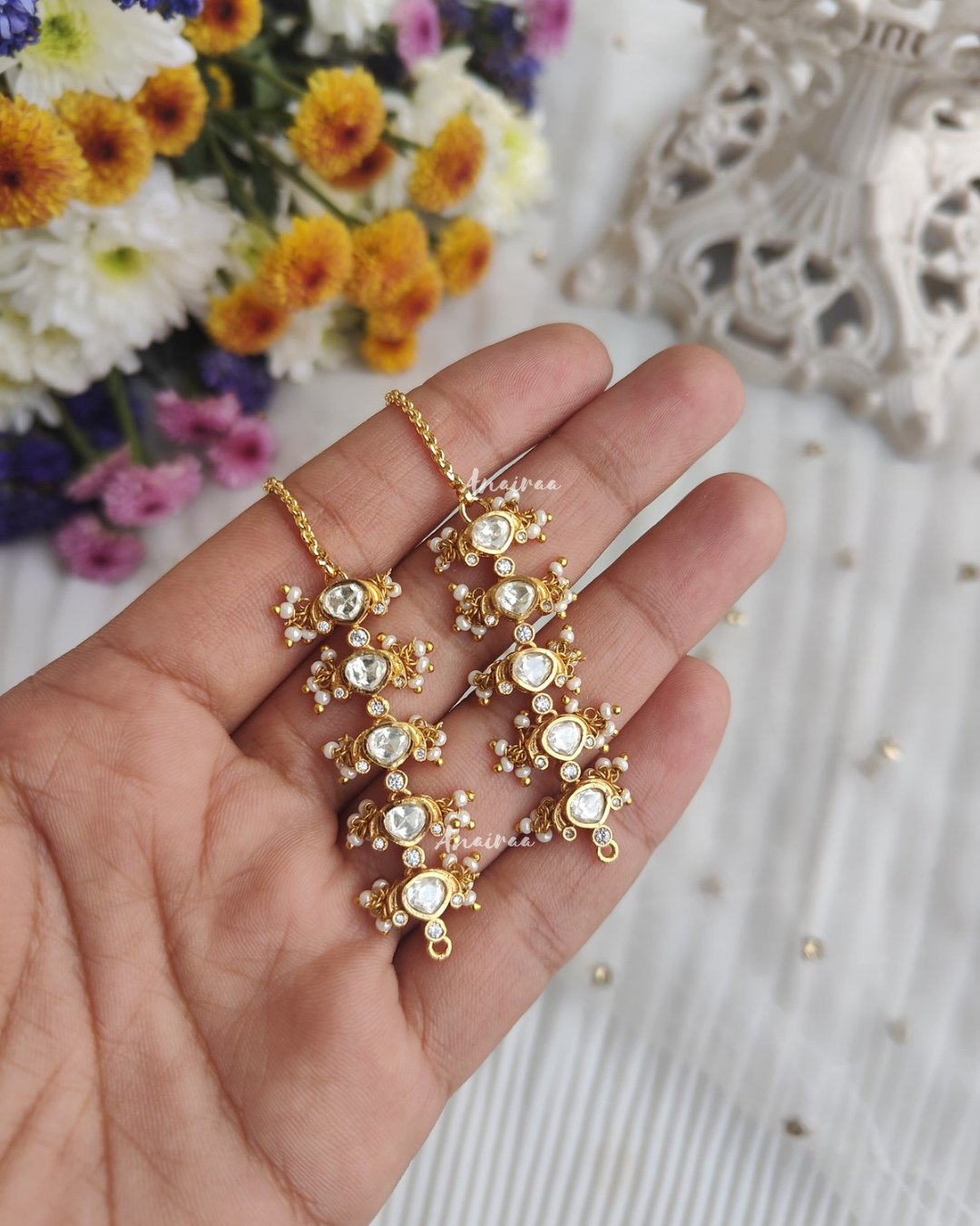 Moissanite Sahare/earchains