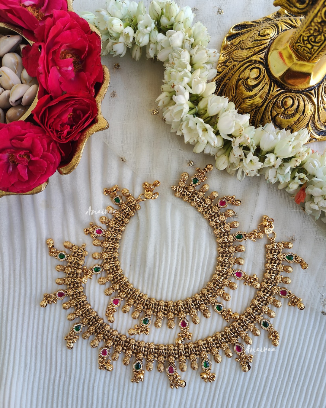 Antique kundan anklet\payal