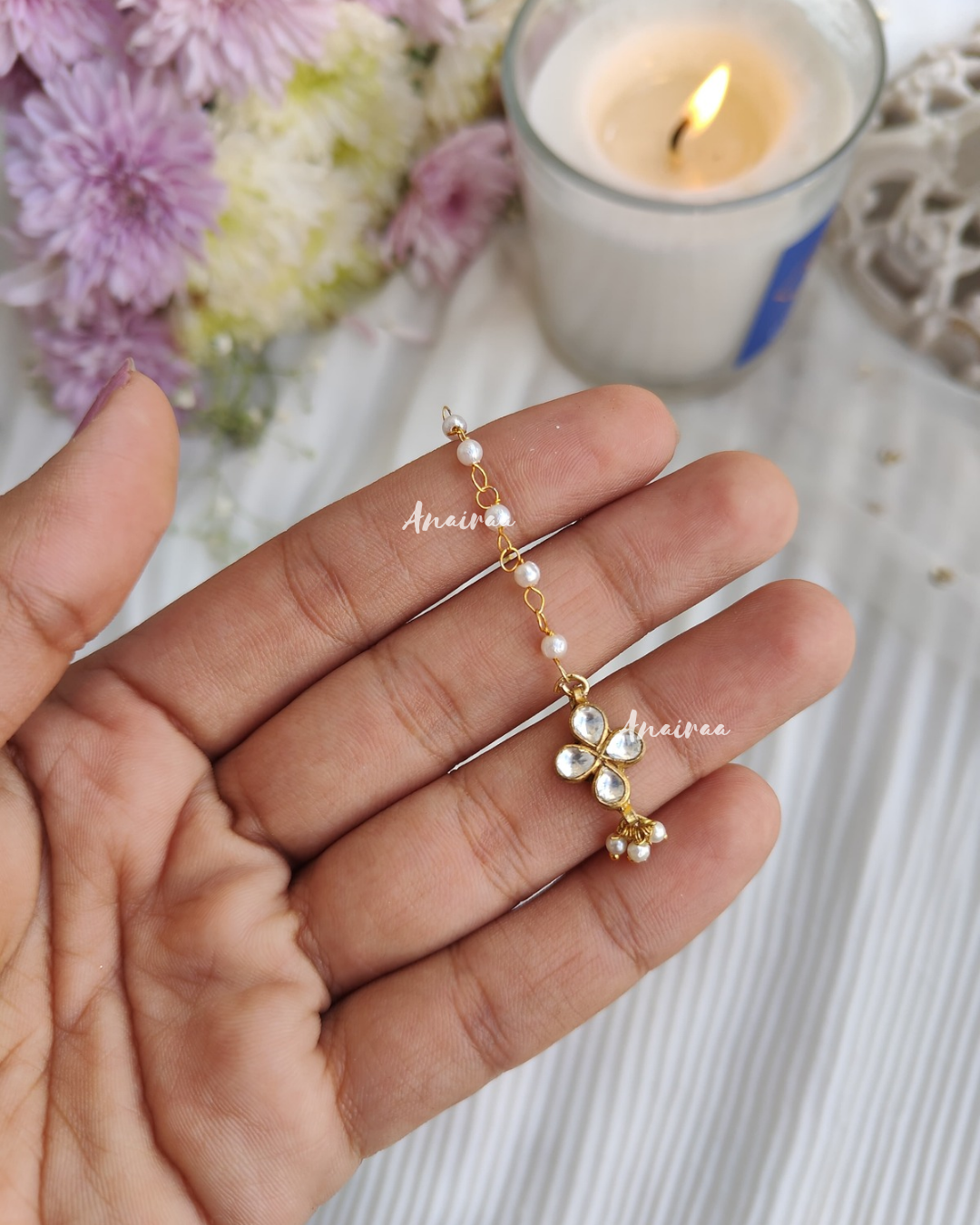 Kundan maangtikka for kids