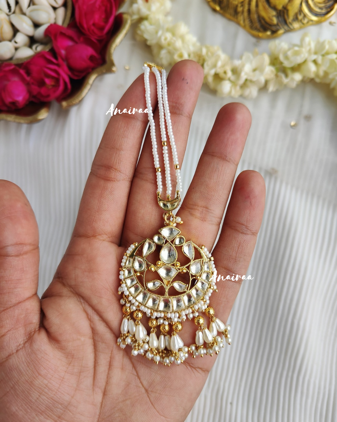 Paachi kundan maangtikka